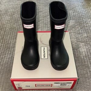 Hunter Classic Black Rain Boots Toddler size 8